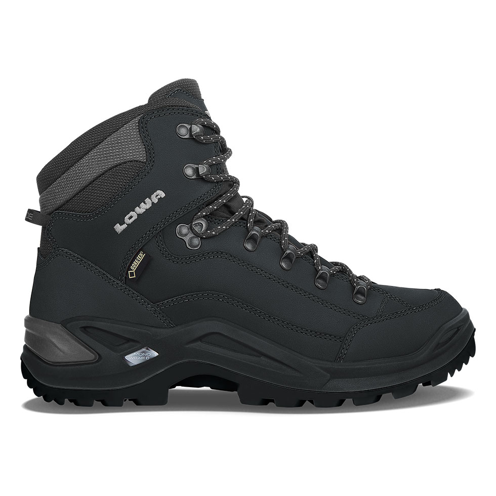 Scarponi Montagna Uomo Lowa Renegade GTX Mid Nere WIRQBG-306